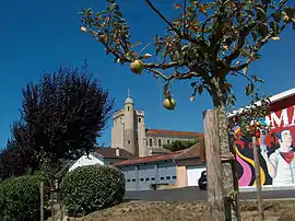 Church tower and the fire station