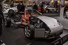 Cutaway of a Porsche 986 Boxster