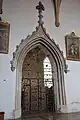 Portal in chancel leading to Chapel of Holy Trinity