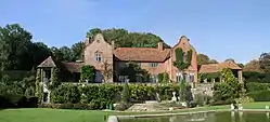 Port Lympne House, Stable Block, Forecourt Walls to East, and Loggia, Patio, Terrace and Shell Fountain to South