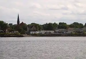 Port Richmond, seen from Bayonne, New Jersey across the Kill Van Kull.