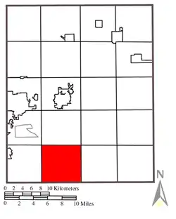 Location within Portage County