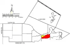 Location of Portage Township in Ottawa County