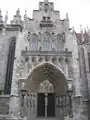 The southern portal and main entrance to the church