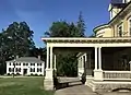 Porte-cochère at Burleigh-Davidson Building, Berwick Academy, South Berwick, Maine