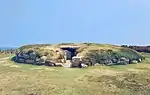 View of the Great Tomb, Porth Hellick Down