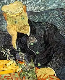 Portrait of Dr. Gachet, painting by Vincent van Gogh (1890), first version