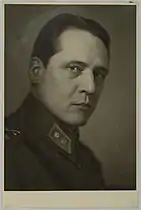 Portrait of him as a lieutenant in the 1930s