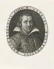 Crispijn de Passe, "Gabriel Rollenhagen" (1611), engraving 13.5 x 10.1 cm (Special Collections University of Amsterdam). This is the only known portrait of Rollenhagen.