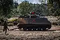 Portuguese M113 during an exercise