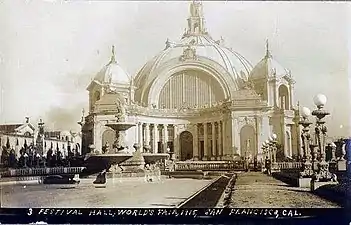 Festival Hall, 1915