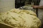 1: Cutting and weighing the dough