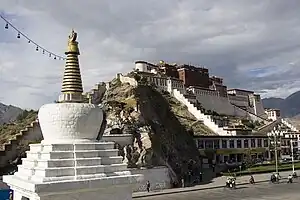 Chorten near Potala Palace, Lhasa, Tibet