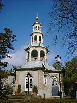 The Dragon House was constructed between  1770 and 1772 in the Chinoiserie style on the northern edge of Sanssouci Park.