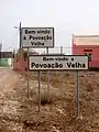 Povoação Velha welcome sign