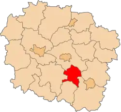 Location within the voivodeship