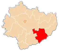 Location within the voivodeship