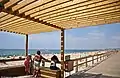 Monte Gordo beach's boardwalk