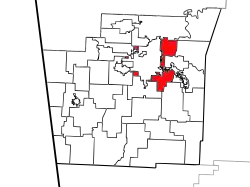 Location of Prairie Township in Washington County