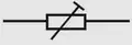 Electronic symbol for pre-set rheostat