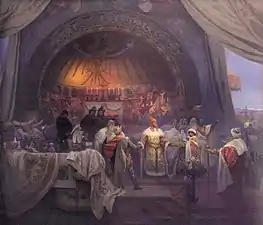 Mucha's The Slav Epic cycle No.5: King Přemysl Otakar II of Bohemia (1924)