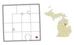 Location within Ogemaw County