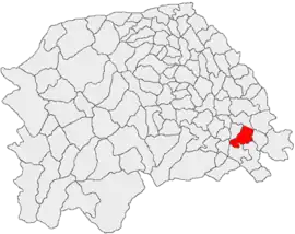 Location in Suceava County