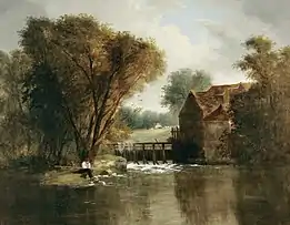 oil painting of a rural scene in Oxford