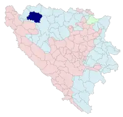 Location of Prijedor