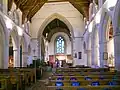 The interior of the church looking east