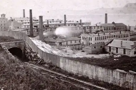 The prison and workshops, c. 1863–1885