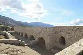 Part of the - now reconstructed - upper part of the fortress