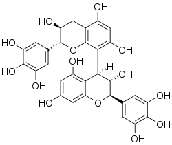 Chemical structure of prodelphinidin B3