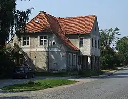 Former restaurant Gasthaus „Karl Krüger” on the former border between Germany and Poland