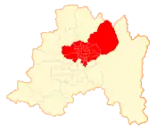 Location in the Santiago Metropolitan Region