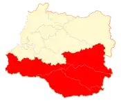 Location in the Los Ríos Region