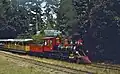 The steam train when still lettered as "Portland Zoo Railway", summer of 1980