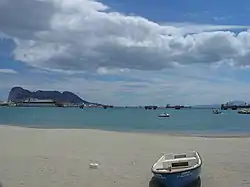 View from Puente Mayorga across to Gibraltar