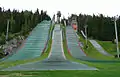 The ski jumping hills and Puijo tower, 2008