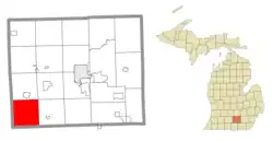 Location within Jackson County