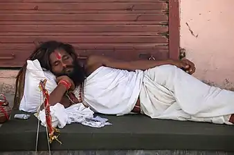 Shiva sadhu in Pushkar, India.