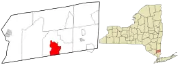 Location in Putnam County and the state of New York.