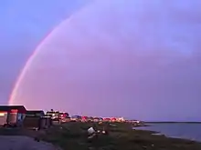 The village near the North bank of Puvirnituq River