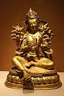 Green Tara statue, Qing dynasty