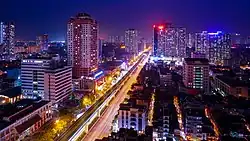 Trần Phú Street, Hà Đông at night