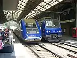 Two trains at Bayonne