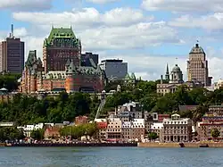 Quebec City overlooking the St. Lawrence River