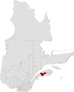 Location of La Matapédia