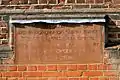 The foundation stone laid by Queen Victoria in 1892