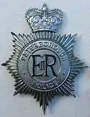 Queens Crown Peterborough Combined Police Badge 1952-1965